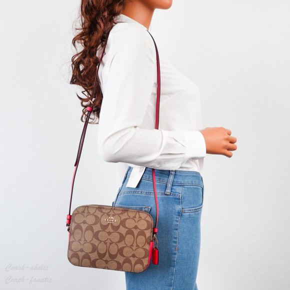 Coach Bags Nwt Coach Signature Mini Camera Bag Crossbody Poshmark